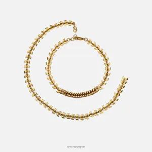 Spine Choker In Gold